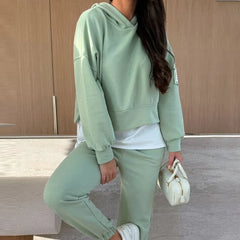 NANCY - EFFORTLESS CHIC HOODIE SET
