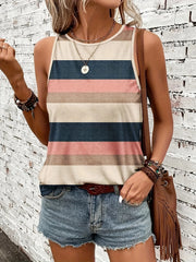Women's Summer Vertical Striped Tank Top