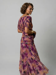 Women's Off Shoulder Flow Midi Dress