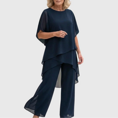Women's Fluid Palazzo Set for Elegant Comfort and Style