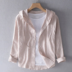 Women's Breezy Cotton-Linen Hoodie