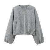 Gabrielle | Women’s Casual Zip-Up Bomber Jacket with Pockets