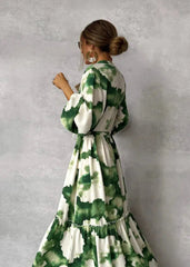 Luna’s Enchanted Flow Tie-Waist Maxi Dress