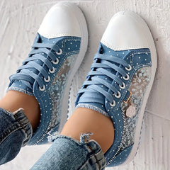 Women's Summer Casual Lace Up Slip-On Sneakers