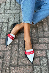 Desiree | Two-Tone Pointed Slippers