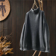 Women's textured oversized sweater