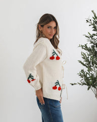 Jaya Cardigan - Cream Print