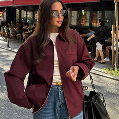 Donna | Women’s Minimalist Smart Casual Bomber Jacket