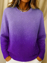 Izabell - Elegant Knit Top with Shimmering Gradient