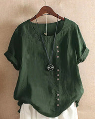 Women's Round Neck Chic Summer Blouse