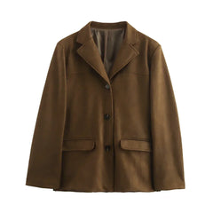 Emma | Women's Casual Buttoned Oversized Jacket