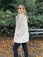 Guadalupe | Long faux fur coat
