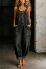 Moxelle | Denim Overall Jumpsuit