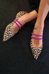 Alice | Leopard-Print Strap Flats