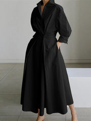 Clémence™ | Buttoned Midi Dress