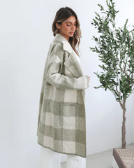 Keyasha Coatigan - Sage Check