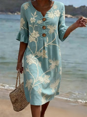 Women's Summer Floral Embroidered Dress