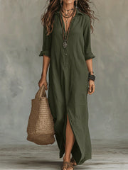 Astraea | Effortless Linen Maxi Dress