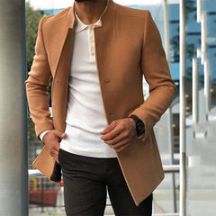 Matthew | Men’s Slim Fit Camel Winter Coat