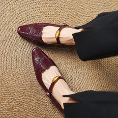 Édeline Leather Wedges