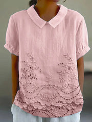 Women's Floral Embroidered Shirt