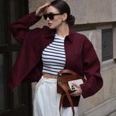 Donna | Women’s Minimalist Smart Casual Bomber Jacket