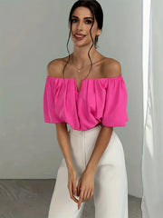 Women's Off-The-Shoulder Summer Blouse