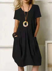 Erica | Comfortable Loose-Fit Pocket Dress