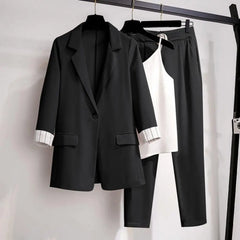 Joanna | Women’s Chic Coordinated Blazer Pants And Top