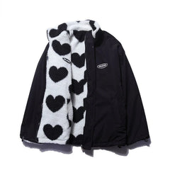 Carys | Double sided heart coat