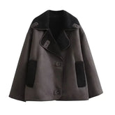 Hazel | Women's Shearling Aviator Jacket