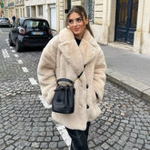Guadalupe | Long faux fur coat