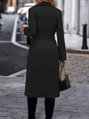 Lize | Long Trench Coat for Women in Black
