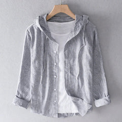 Women's Breezy Cotton-Linen Hoodie