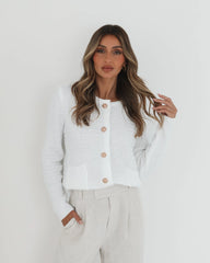 Anora Cardigan - White