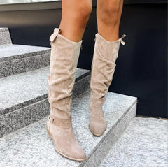 Fashion Boots - Women's Knee-High Boots, Stylish and Comfortable for All Seasons