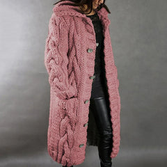 Women's chunky knitted cardigan