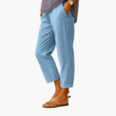 Women’s Elastic Waist Pants with Pockets
