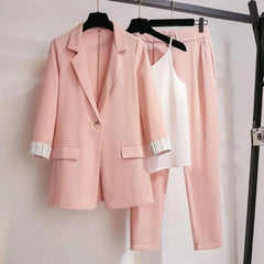 Joanna | Women’s Chic Coordinated Blazer Pants And Top