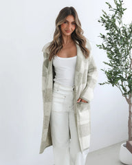 Keyasha Coatigan - Sage Check