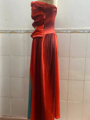 Diana | Elegant Color-Block Maxi Dress