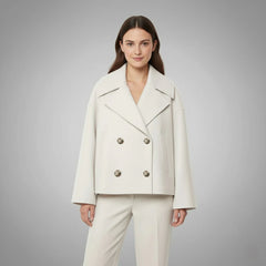 Georgia | Classic Double Button Short Jacket for Women