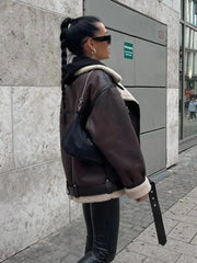 Marta | Fashionable winter coat: long sleeve women's jacket