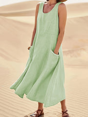 Women's Casual Sleeveless A-Line Dress