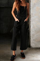 Elizabeth | Wide Leg Suspender Jumpsuit