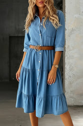 Barbara | Casual Elegant Denim Dress