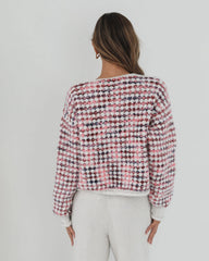 Aica Cardigan - Pink Print