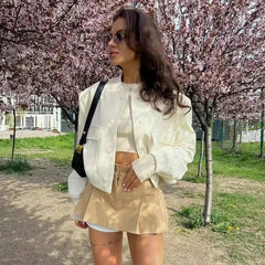 Ella | Women’s Casual Bomber Jacket with Pockets