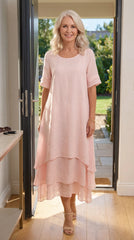 Aria Fluid Tiered Maxi Dress