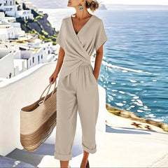 Women's Elegant Two-Piece Wrap Set